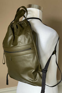 NWT $1980 Bottega Veneta Leather Backpack Green Made in Italy 567222