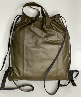 NWT $1980 Bottega Veneta Leather Backpack Green Made in Italy 567222