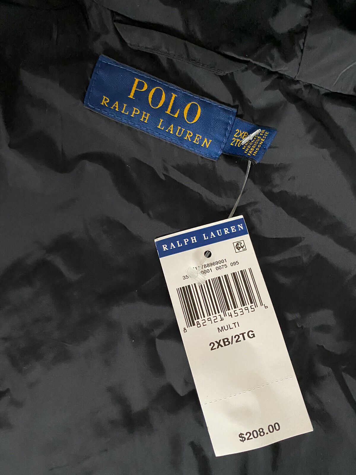 NWT 208 $ Polo Ralph Lauren Nylon-Camouflage-Kapuzenjacke für Herren 2XB
