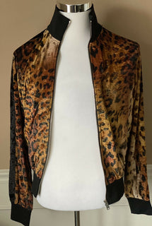 Neue kleine Versace-Herrenjacke mit Animal-Print und Mitchel-Passform, hergestellt in Italien 