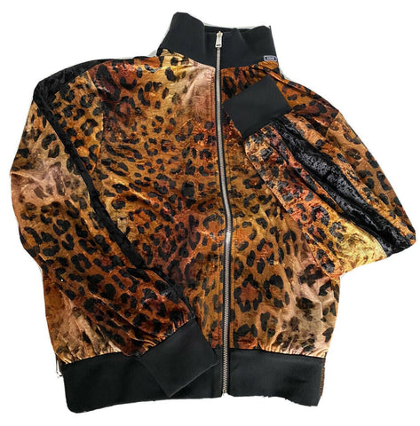 New Versace Men's Animal-Print Mitchel-fit Small Jacket Made in Italy