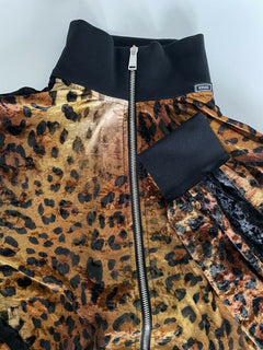 Neue kleine Versace-Herrenjacke mit Animal-Print und Mitchel-Passform, hergestellt in Italien 