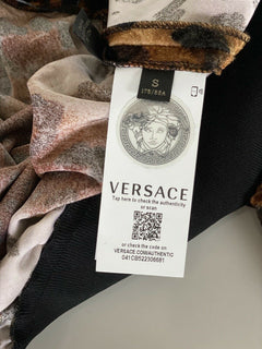 Neue kleine Versace-Herrenjacke mit Animal-Print und Mitchel-Passform, hergestellt in Italien 