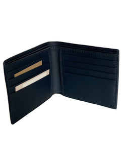 NWT $460 Bottega Veneta Intrecciato Leather Blue Bi-fold Wallet 113993