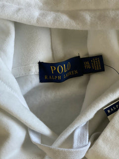 Neu mit Etikett: 168 $ Polo Ralph Lauren Bärenpullover mit Kapuze Weiß 2XL/TTG