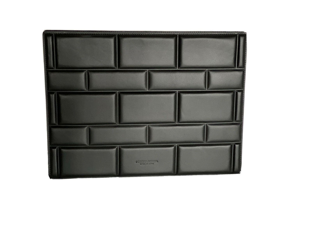 Neu mit Etikett: 2250 $ Bottega Veneta gepolsterte Dokumententasche aus Leder mit Gittermuster 592859 
