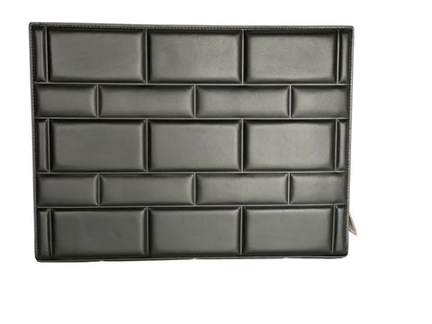 NWT $2250 Bottega Veneta Leather Grid-patterned Padded Document Case 592859