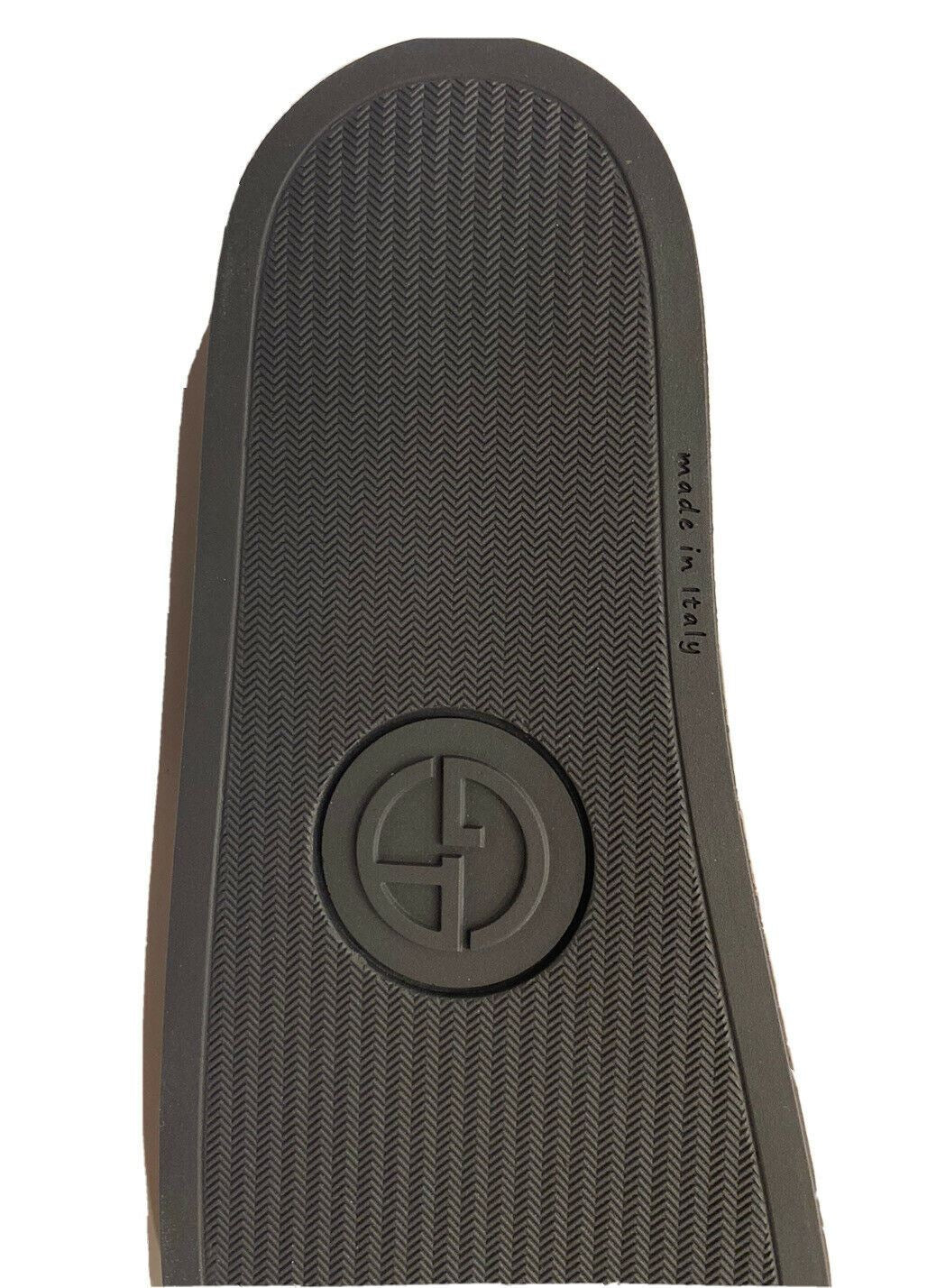 NIB $295 Giorgio Armani Men's Rubber Gray/Black Sandals 8.5 US (42 Eu) IT X2P069