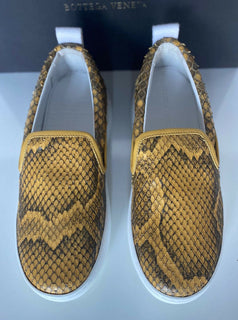 NIB $ 870 Bottega Veneta Python Skin Plateau-Sneaker 7,5 US (37,5 Euro) 579405 