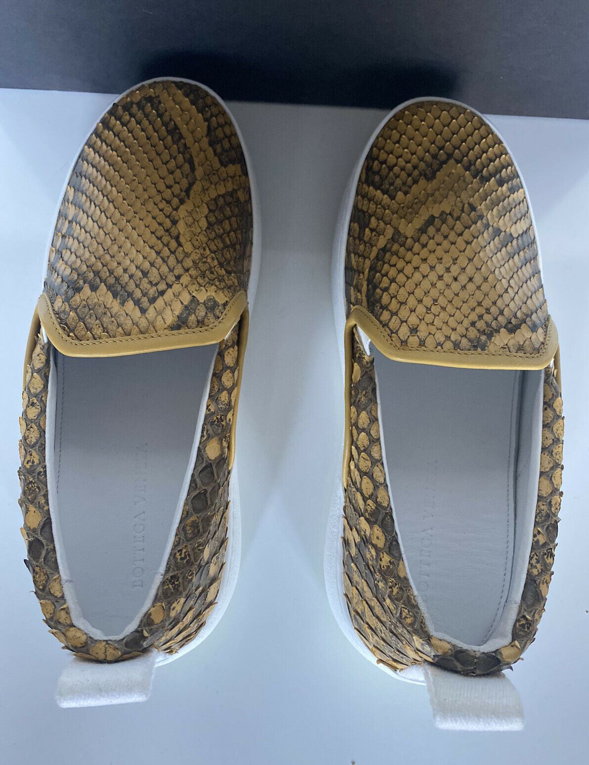NIB $870 Bottega Veneta Python Skin Platform Sneakers 7.5 US (37.5 Euro) 579405