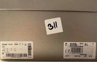 NIB 725 $ Giorgio Armani Herren-Monkriemenschuhe aus braunem Leder 11 US X2L096 Italien