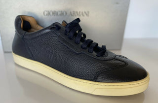 NIB $725 Giorgio Armani Herren-Sneaker in Blau, 9 US (42 Euro), Italien X2X117 