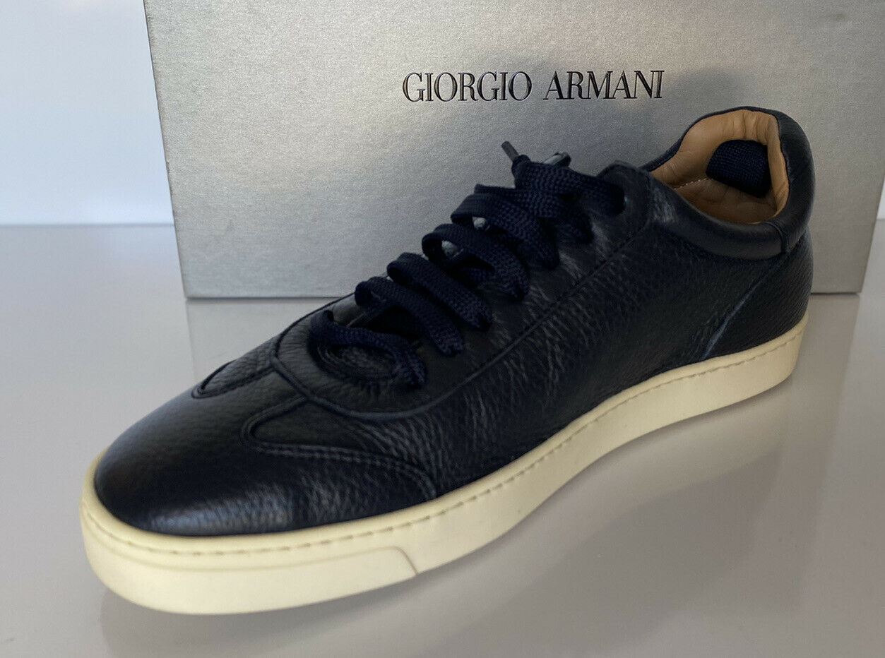 NIB $725 Giorgio Armani Herren-Sneaker in Blau, 9 US (42 Euro), Italien X2X117 