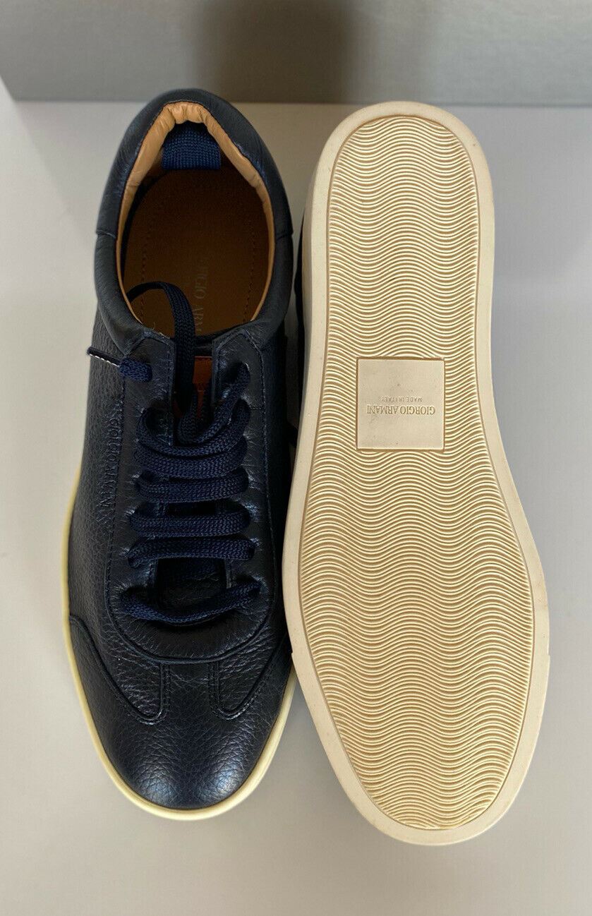 NIB $725 Giorgio Armani Herren-Sneaker in Blau, 9 US (42 Euro), Italien X2X117 