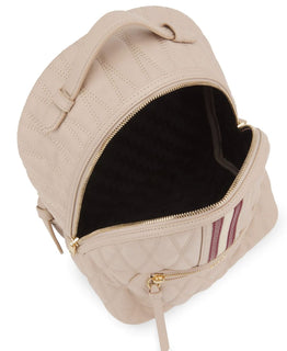 NWT 750 $ Bally Daffi Rucksack aus gestepptem Leder in Beige 