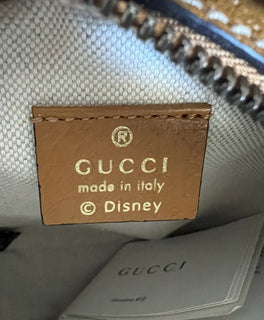 Neu mit Etikett: Gucci Disney Mickey GG bedruckte runde Mini-Canvas-Tasche, limitierte Auflage 603968 