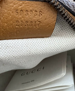 Neu mit Etikett: Gucci Disney Mickey GG bedruckte runde Mini-Canvas-Tasche, limitierte Auflage 603968 