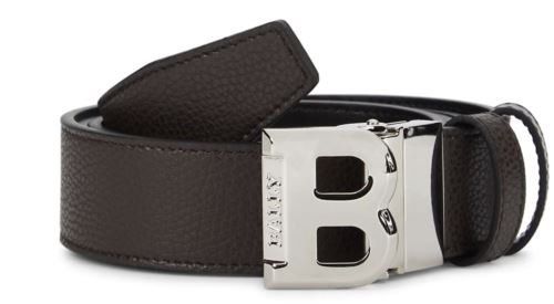 NIB 290 $ Bally Doppelseitiger Bising-Ledergürtel für Herren, Größe 44/110 