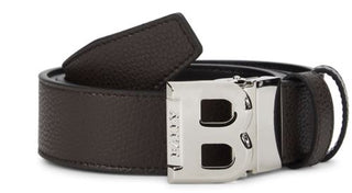 NIB 290 $ Bally Doppelseitiger Bising-Ledergürtel für Herren, Größe 44/110 