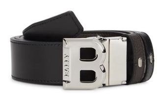 NIB 290 $ Bally Doppelseitiger Bising-Ledergürtel für Herren, Größe 44/110 