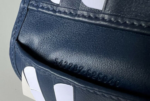 New Gucci GG NY Yankees Bifold Leather Wallet Blue Made in Italy 547787