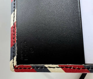 Neue Gucci GG Tiger Night Courier Bifold Canvas Schwarze Geldbörse Italien 496333 