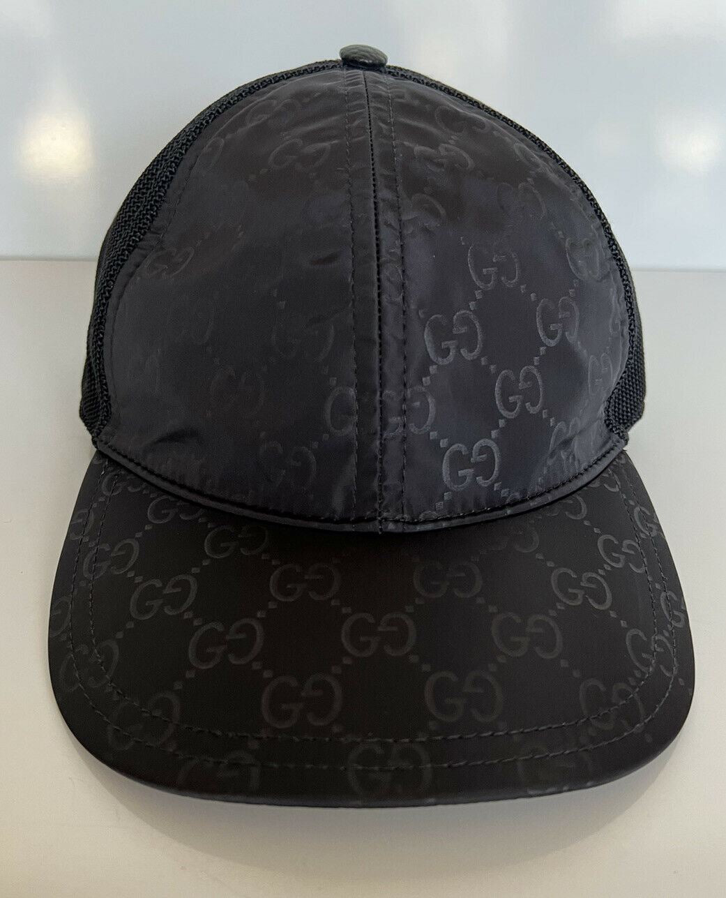 NWT Gucci Unisex Black Double G Baseball Hat Medium (58 cm) Made in Italy 510950