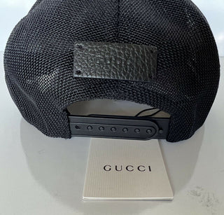 Neu mit Etikett: Gucci Unisex-Baseballmütze, schwarz, Double G, Größe M (58 cm), hergestellt in Italien, 510950 
