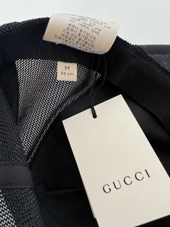 Neu mit Etikett: Gucci Unisex-Baseballmütze, schwarz, Double G, Größe M (58 cm), hergestellt in Italien, 510950 