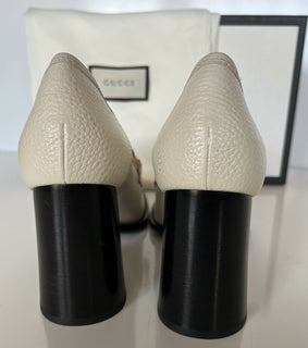 NIB Gucci Leather Mystic White Pump Kalbslederschuhe 7,5 US (37,5 Euro) 626767