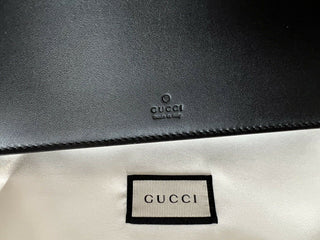 Neues Gucci GG Logo Bifold-Kartenportemonnaie aus schwarzem Leder, hergestellt in Italien, 547071 