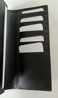 Neues Gucci GG Logo Bifold-Kartenportemonnaie aus schwarzem Leder, hergestellt in Italien, 547071 