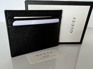 Neu mit Etikett: Gucci Horsebit Zumi Peddled Kartenetui aus schwarzem Leder, hergestellt in Italien, 570679 