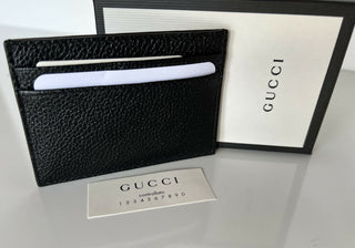 Neu mit Etikett: Gucci Horsebit Zumi Peddled Kartenetui aus schwarzem Leder, hergestellt in Italien, 570679 