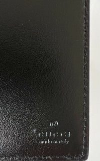 NWT Gucci GG Web Bifold кошелек для паспорта черный, сделано в Италии 547608 