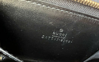 Neu mit Etikett: Gucci G Web Gucci Print Kartenetui mit umlaufendem Reißverschluss, hergestellt in Italien, 547597 