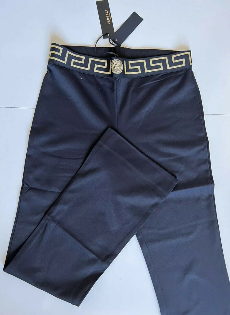 Черные мужские спортивные брюки с каймой Medusa Greca NWT Versace 4, сделано в Италии 