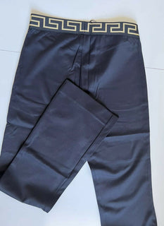 Черные мужские спортивные брюки с каймой Medusa Greca NWT Versace 4, сделано в Италии 