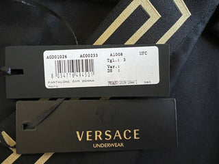 Черные мужские спортивные брюки с каймой Medusa Greca NWT Versace 4, сделано в Италии 