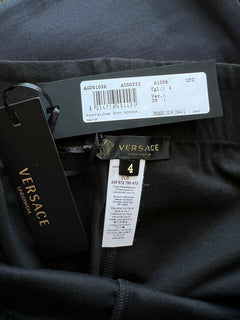 Черные мужские спортивные брюки с каймой Medusa Greca NWT Versace 4, сделано в Италии 