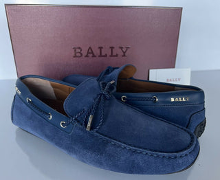 NIB Bally Pindar Herren-Fahrerschuhe aus Wildleder, Blau, 12 D US (45 Euro), Italien 45513 