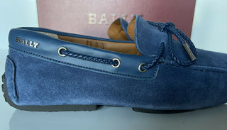 NIB Bally Pindar Herren-Fahrerschuhe aus Wildleder, Blau, 12 D US (45 Euro), Italien 45513 