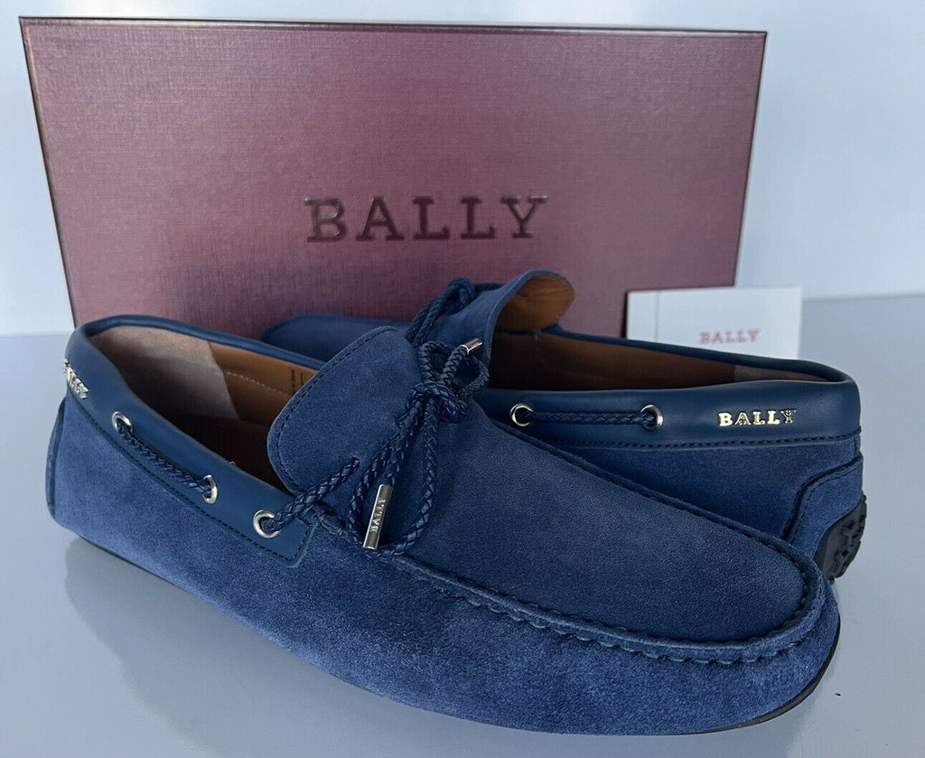 NIB Bally Pindar Herren-Fahrerschuhe aus Wildleder, Blau, 13 D US (46 Euro), Italien 45513 