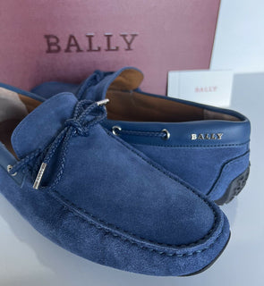 NIB Bally Pindar Herren-Fahrerschuhe aus Wildleder, Blau, 13 D US (46 Euro), Italien 45513 