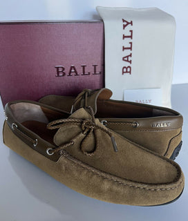 NIB Bally Pindar Herren Wildleder-Fahrerschuhe Känguru 8 EEE US (41 Euro) IT 73612 