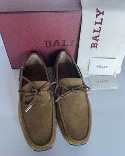 NIB Bally Pindar Herren Wildleder-Fahrerschuhe Känguru 8 EEE US (41 Euro) IT 73612 
