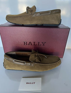 NIB Bally Pindar Herren Wildleder-Fahrerschuhe Känguru 8 EEE US (41 Euro) IT 73612 