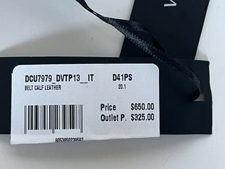 NWT 650 $ Versace Kalbsleder Schwarzer Gürtel 90/36 Hergestellt in Italien DCU7979 