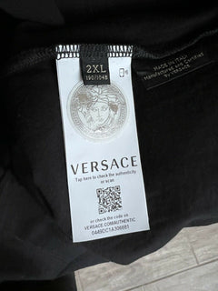 NWT 450 $ Versace Medusa Home Signature Print T-Shirt mit Rundhalsausschnitt 2XL Italien 85989