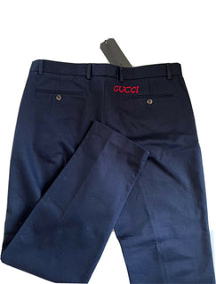 Neu mit Etikett: Blaue Anzughose für Herren von Gucci, 36 US (52 Euro), hergestellt in Italien, 519546